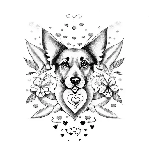 Love My Two Daughters Bc Golden Retriever And Flowers And Dragonflies And Butterflies