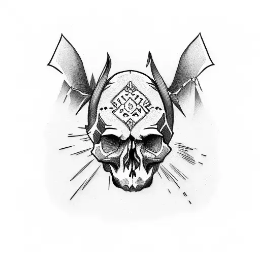 Skull Whit Ears