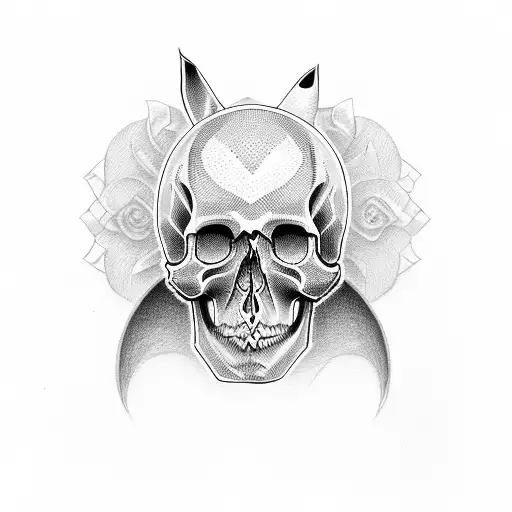 Skull Whit Ears