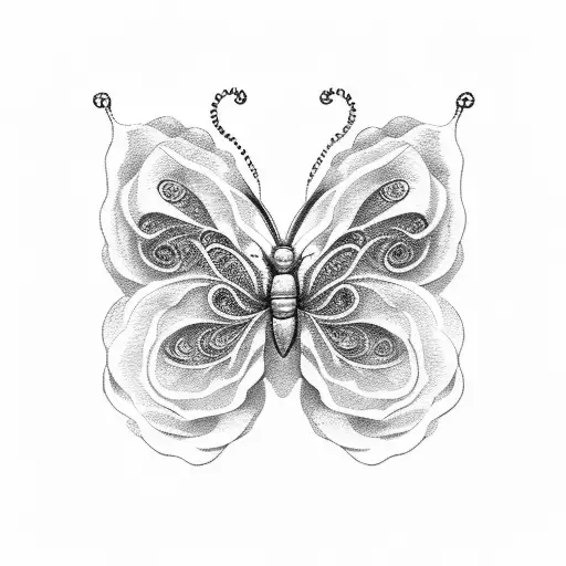 Butterfly Orkide Rose Simple