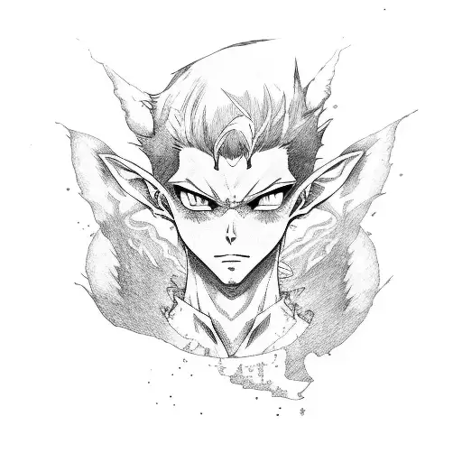 A Hot Anime Red Male Elfe