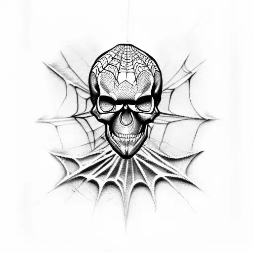 Skull Witn Spiderwebs
