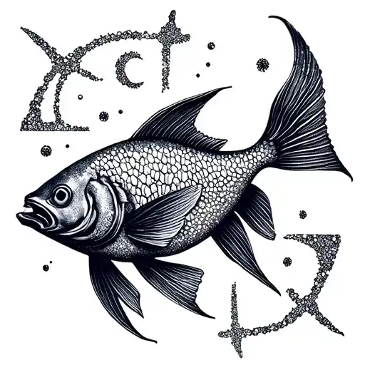 Sign Astro Signe Fish And Cancer Zodiac Sign Mixed