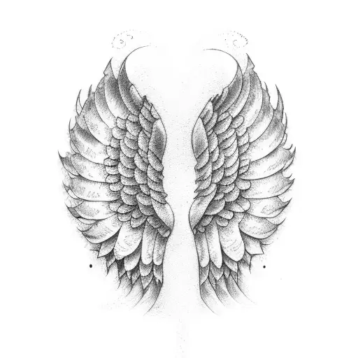 Detailed Angel Wings