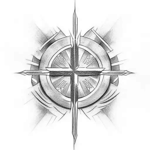 Christian Cross Made By Bible Verse