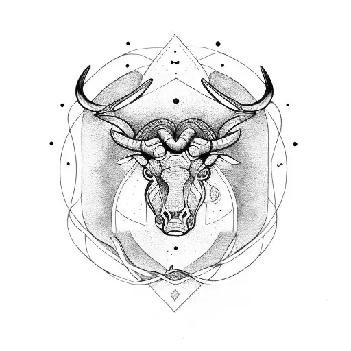 Taurus Symbol Intertwined With Libra Symbol