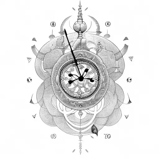 Clock With Shiva
