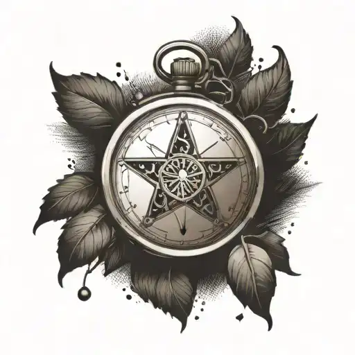 Sheriff Badge Compass Willow Tree Growing