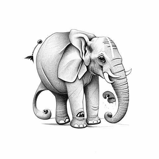 Elephant That Has Letters A And M In It