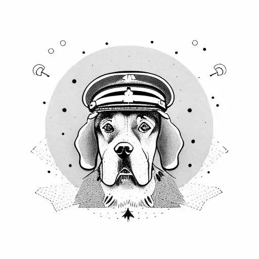 A Dog With A Pilot's Hat Exploring Different Countries