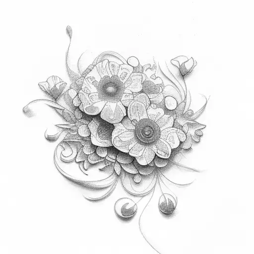 Word Victor Zm In Red And Green Bound In Flowers