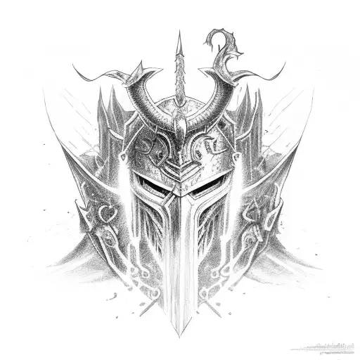 Knight Attacking Demon