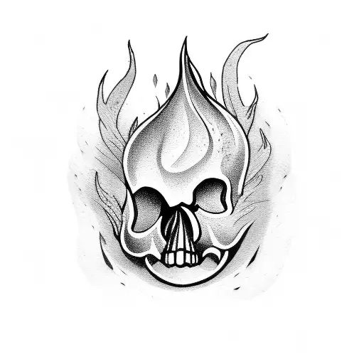 Card Firefighter Skull