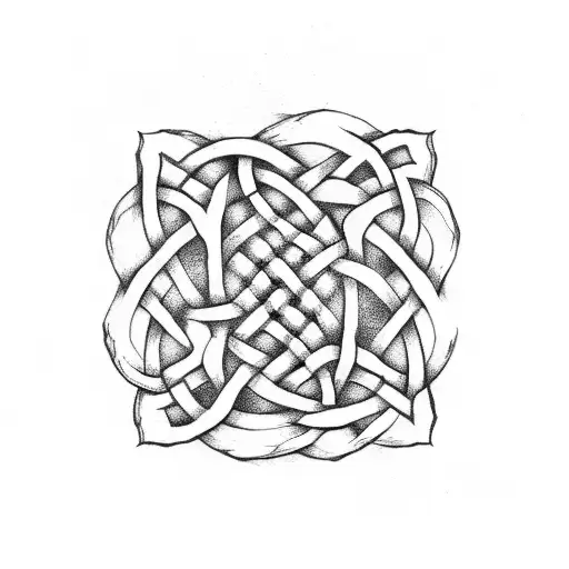 A Celtic Knot Made Of Dollar Signs