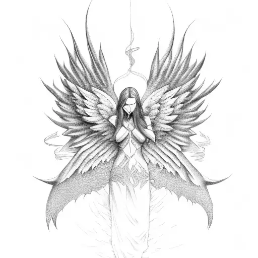 Rising Angel With Burning Iron Wings