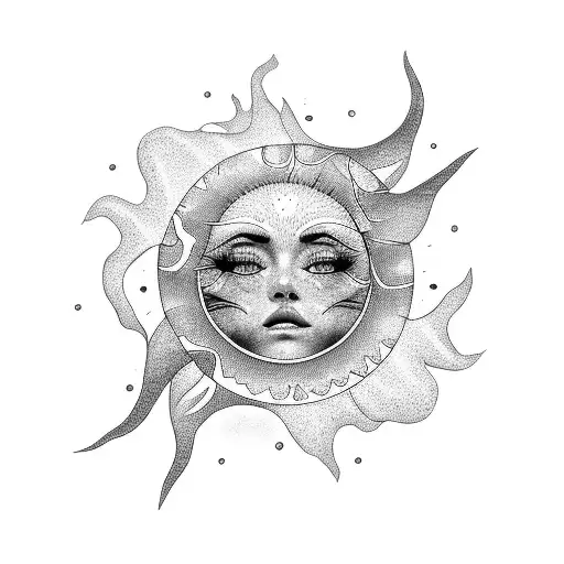 Sun Rise Coming From The Ocean