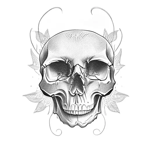 Older Woman Skull