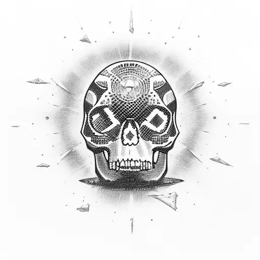 Electricman In A Skull