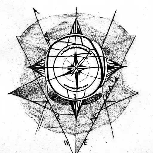 Earth With Compass