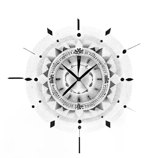Clock With 3 Names And A Eye In The Middle