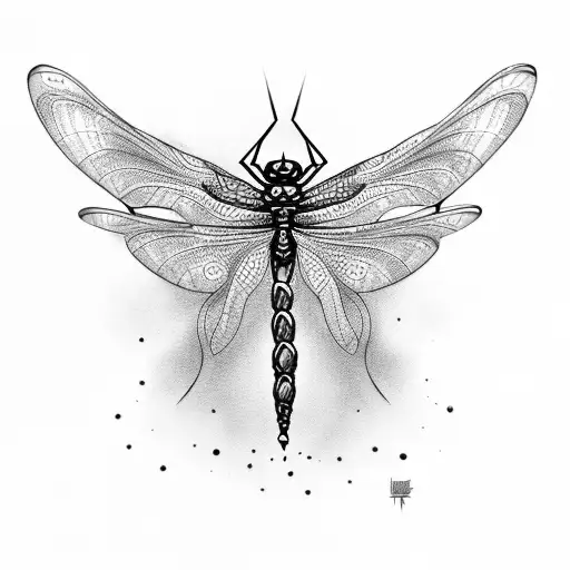 Treble Cleff With Dragonfly