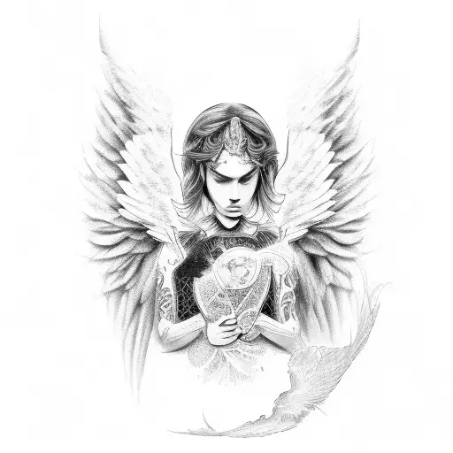 Angel Sarounded By Evil