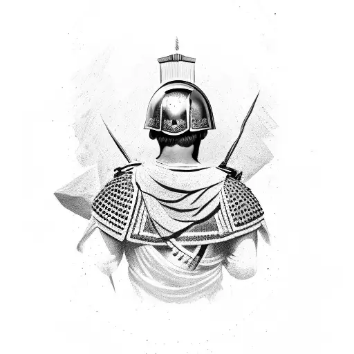 Roman Soldier With Eagle