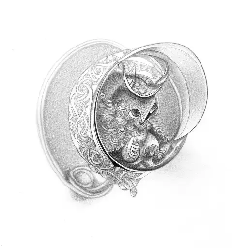 Finger Ring With A C2