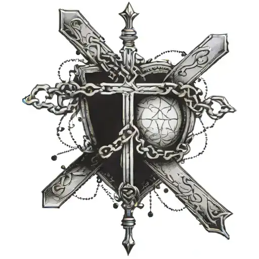 Bible Verse Surrounded By Broken Chains