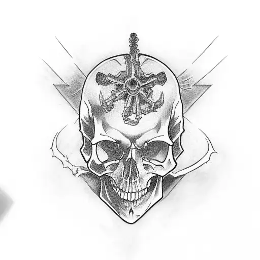 John Constantine Sleeve Skull Symbols