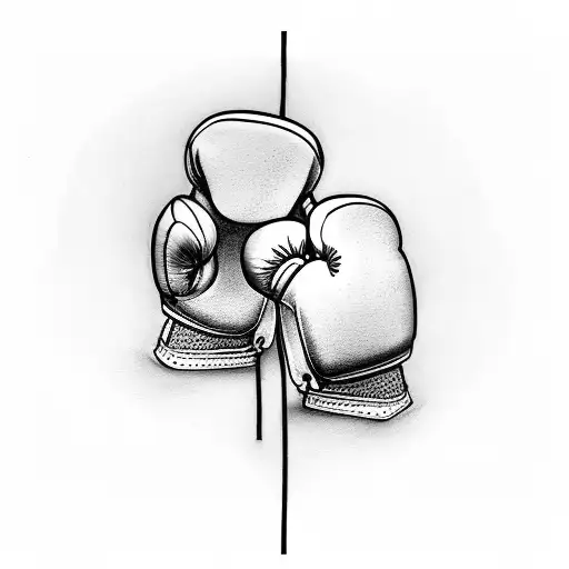 Boxing Gloves With A Rap Music Microphone