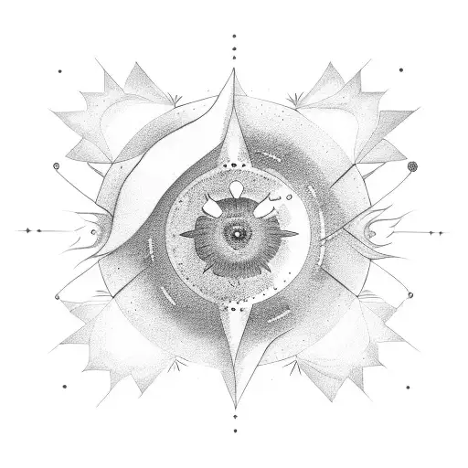 Celestial Sunshine With Minimalist Design And Abstract Cloud