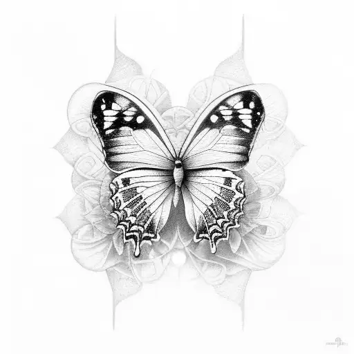 Small Butterfly In Memory Of Mother