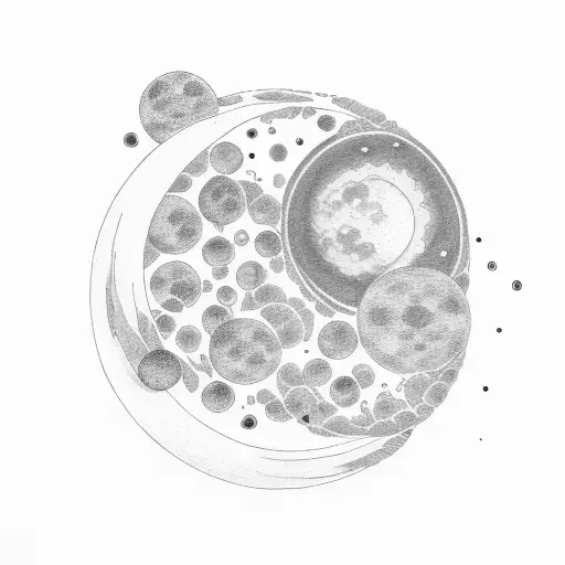 Moon Phases Lined Up And Plants