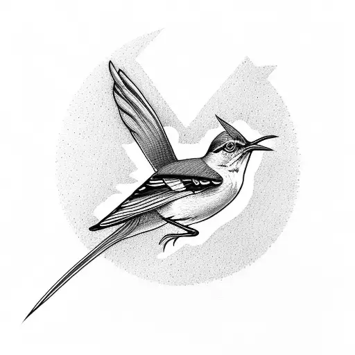 A Nurse Holding A Mockingbird In Front Of A Miami Sunset