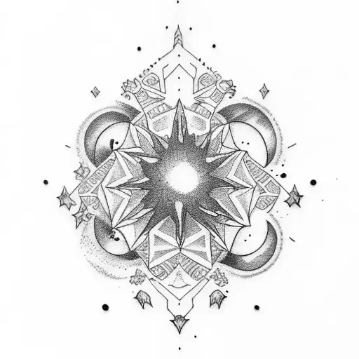 Tattoo Ideas That Are Galaxy Space Plant Star Themed