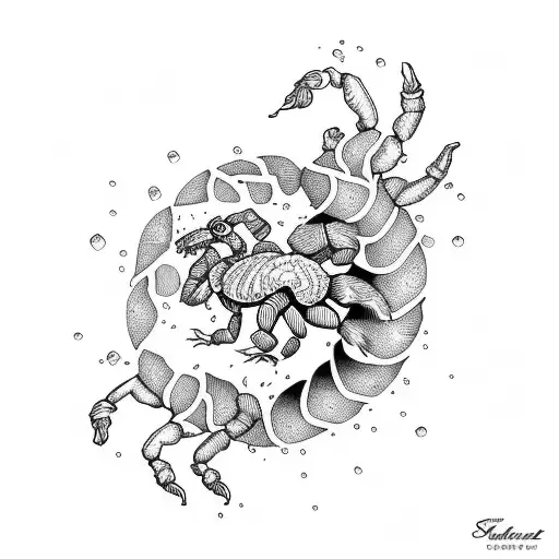 Scorpion Rooster Water Opal