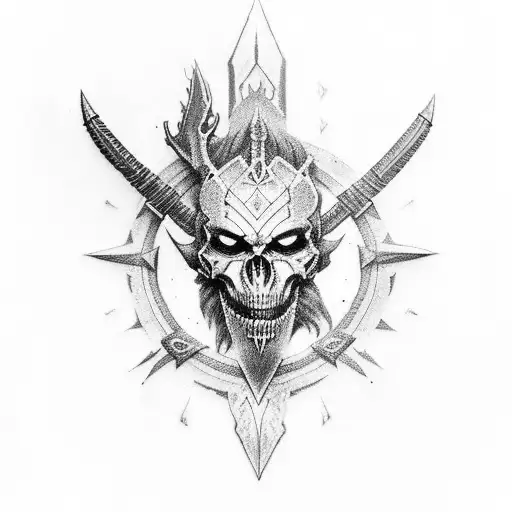 Revenant Warrior Wielding A Mystical Weapon