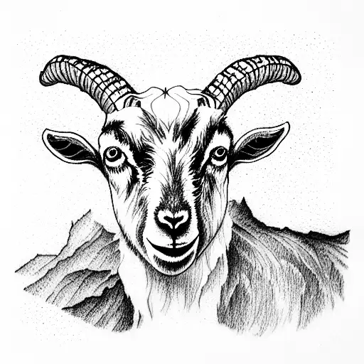 The Goat Stands On The Mountain
