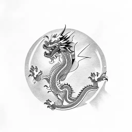 Chinese Dragon Lower Back