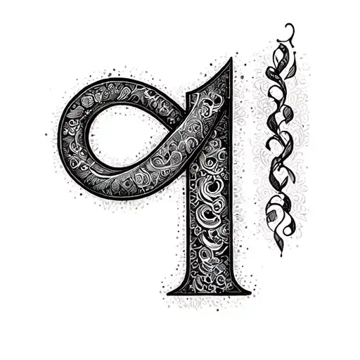 Infinity Symbol And Number 1