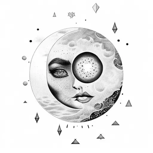 Moon Blending With Sun