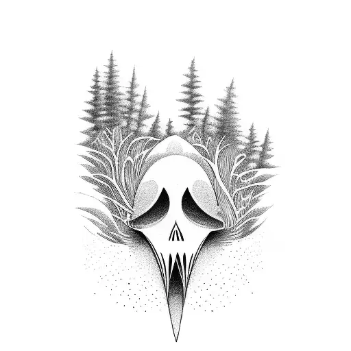 A Surfer Riding A Wave That Transforms Into A Forest