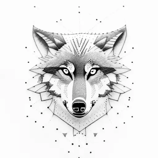 A Wolf Representing Mental Strength And Resilience