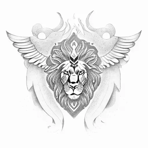 Leo Lion With Wings