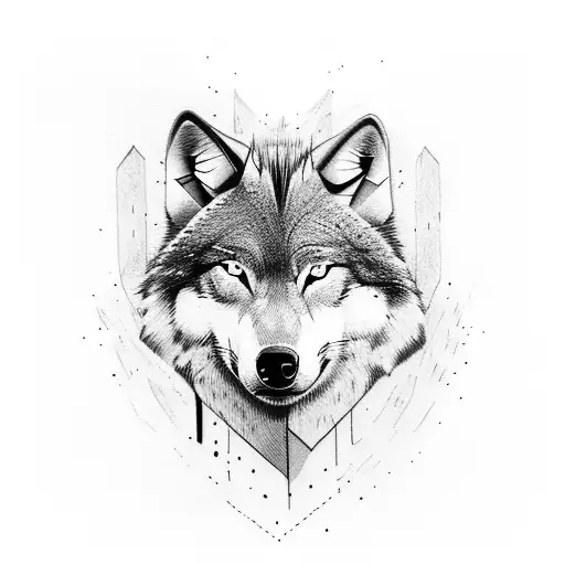 Half Wolf And Half Bull