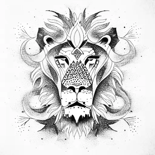 Scales With Lion And Calf