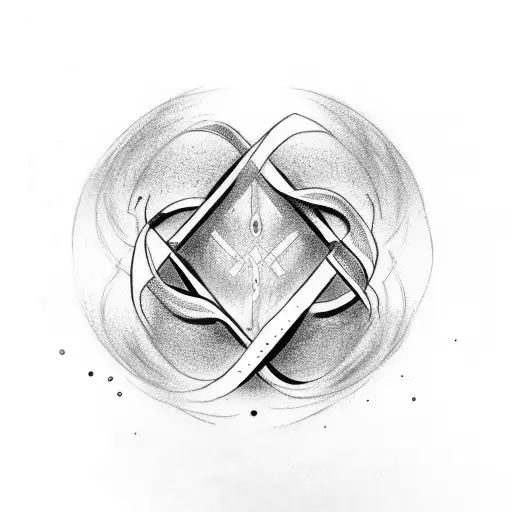 Infinity Symbol With Letter C And Letter J