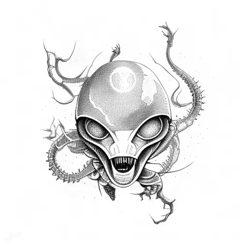Alien Tattoo Full Sleeve