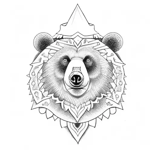 A Bear Teacher Writing On A Chalkboard Surrounded By Little Bear Students